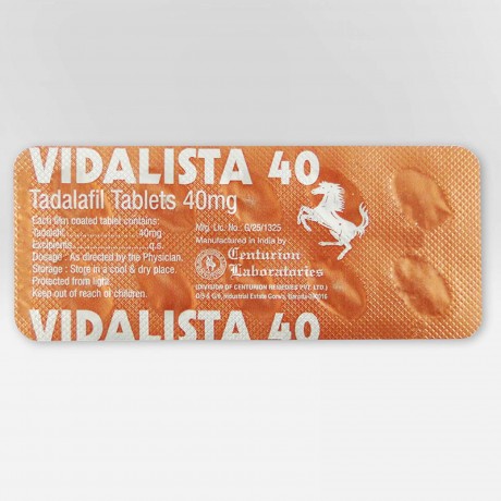 Vidalista Tadalafil 40mg 10 Tabletten